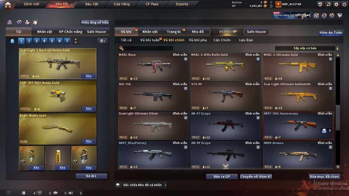 shop acc cf uy tin gia re